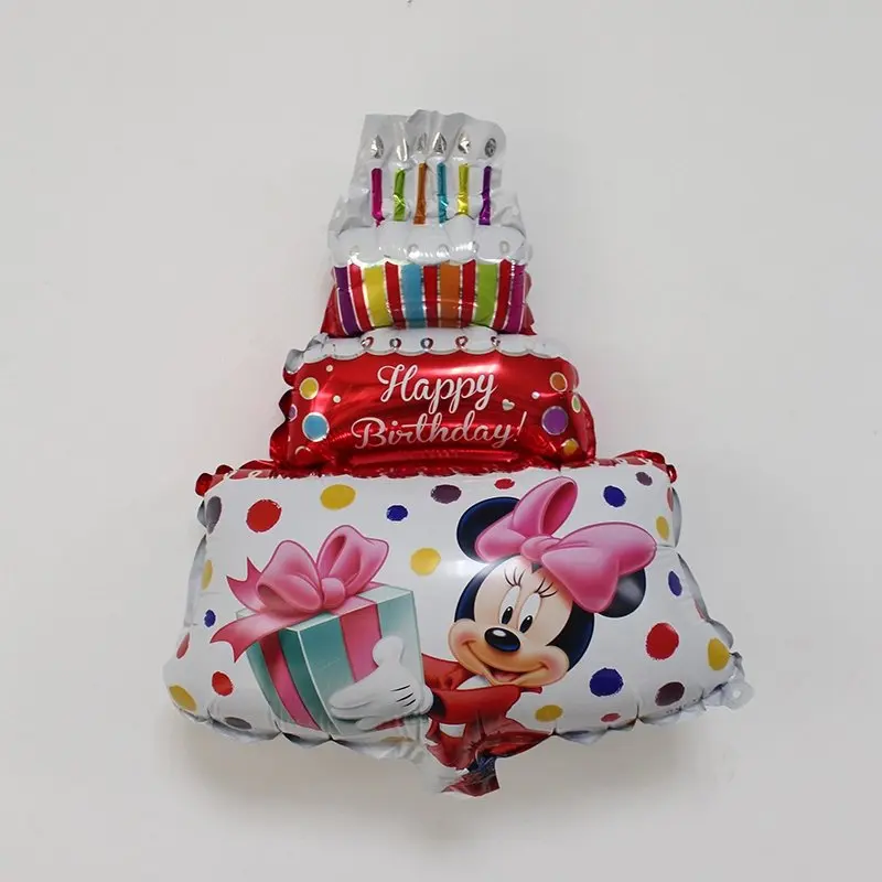 10 шт./лот Мини Микки Минни Маус фольгированные воздушные шары торт globos С Днем Рождения вечерние украшения детские подарки для вечерние принадлежности - Цвет: as picture
