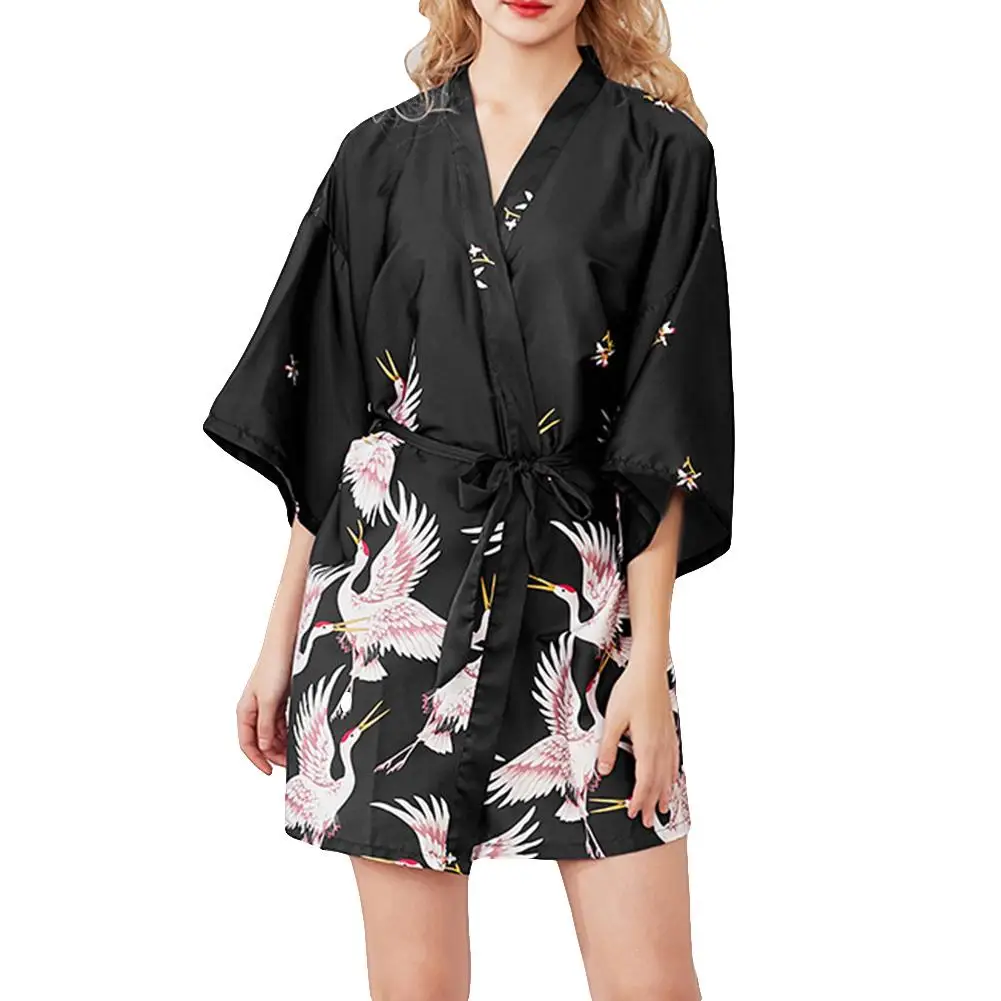 

Sweet Fashion Women Pajama Sets Japanese Style Half Sleeve Kimono Shorts Sleepwear Loungewear Intimates Sleepwear Girl