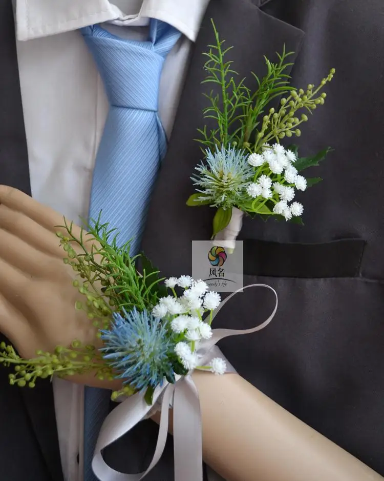 Handmade Wedding Supplies Corsage Groom Boutonniere Bride Bridesmaid