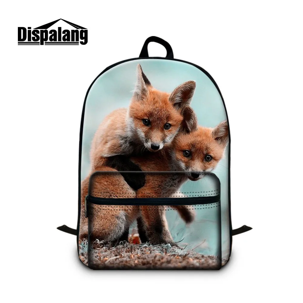 Fox Pattern School Backpacks for Teen Girls Cool Animal Bookbags for Boys Schoolbags Bagpack for Children Laptop Back Pack Youth bookbags-for-girls