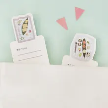 30 шт./кор. вкусная еда гетероморфизм Бумага Закладка Книга Держатель сообщения карты kawaii Канцтовары Дети школьные принадлежности papelaria