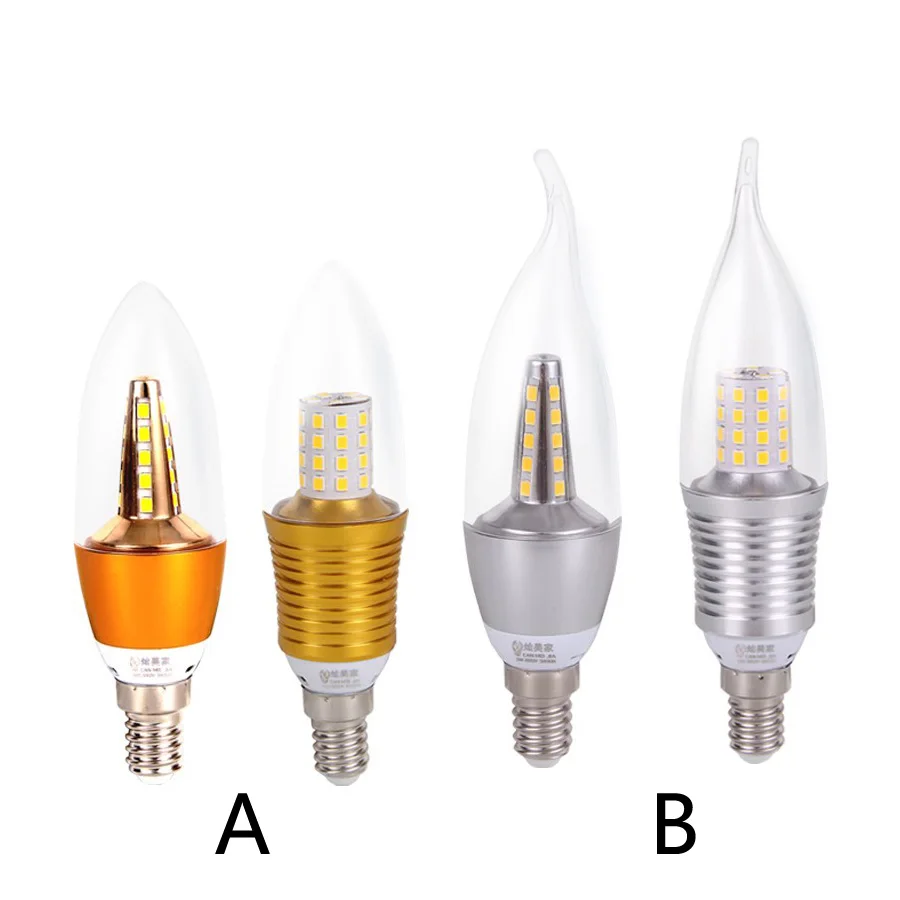 E14 LED Candle Light Bulb AC 220V Bulb For Pendant Lamp Wall Lamp
