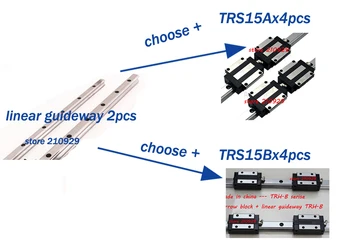 

linear guides TRS15/L700mm 2pcs+ 4pcs (TRS15A or TRS15B )