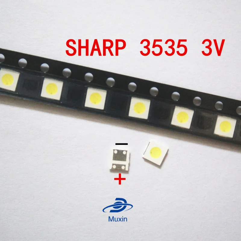 500pcs/LOT For SHARP LED TV Application LCD Backlight for TV LED