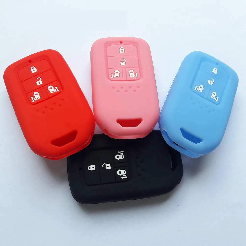 

Keyless Keyfob Smart Remote Silicon Holder For Honda Elysion MPV Freed Step Wagon STEPWGN Odyssey 4 Button Key