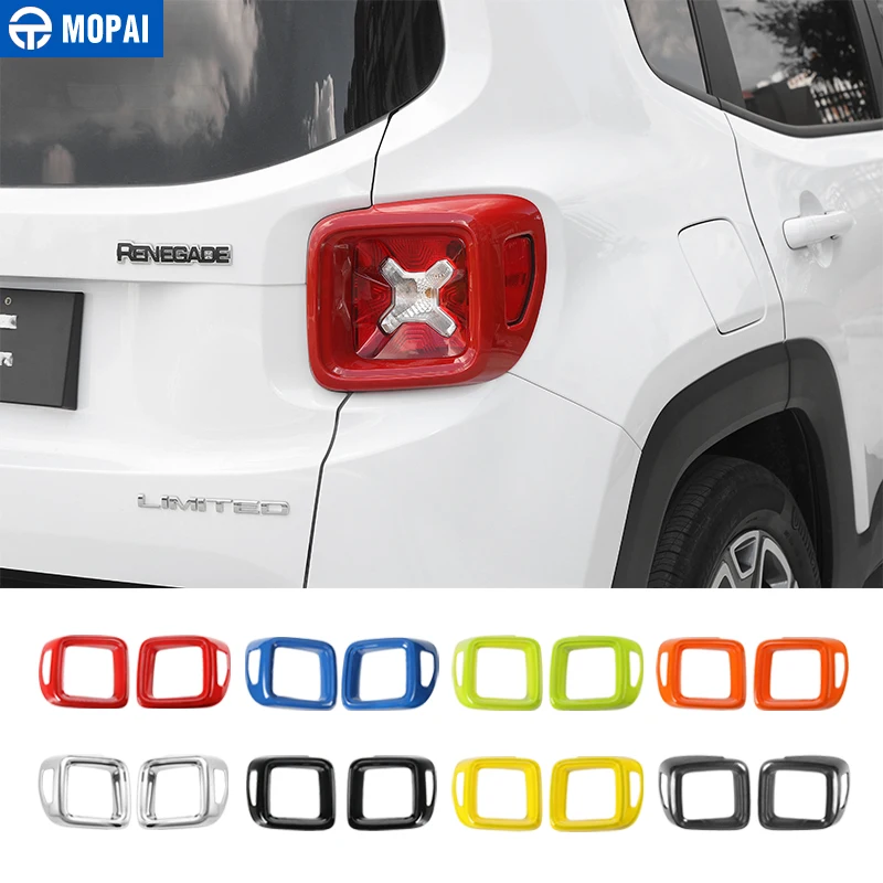 For 2015-2020 Jeep Renegade Red Rear Tail Light Lamp Cover Trim Bezel Molding 2P
