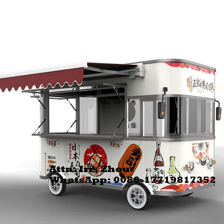 3.2m China mobile food carts electric coffee food cart for salein Food