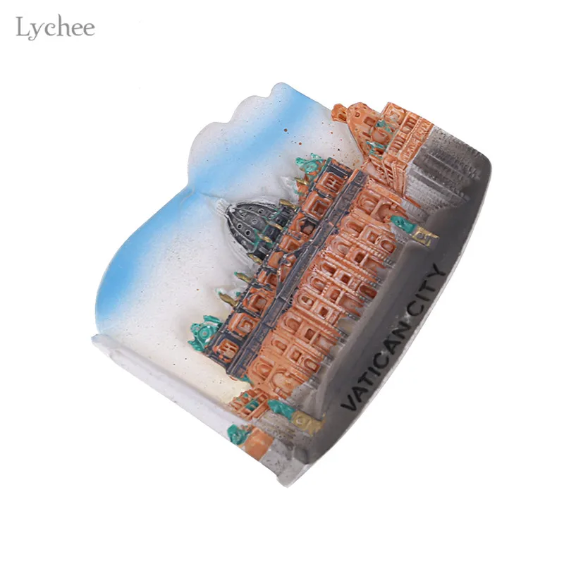 

Lychee Vatican Fridge Magnet Magnetic Scenic Pattern Refrigerator Stickers Home Decoration Supplies