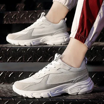 

2019 spring and summer newest casual wild mesh cloth mesh breathable men's shoes men's tie shallow mouth low tide shoes