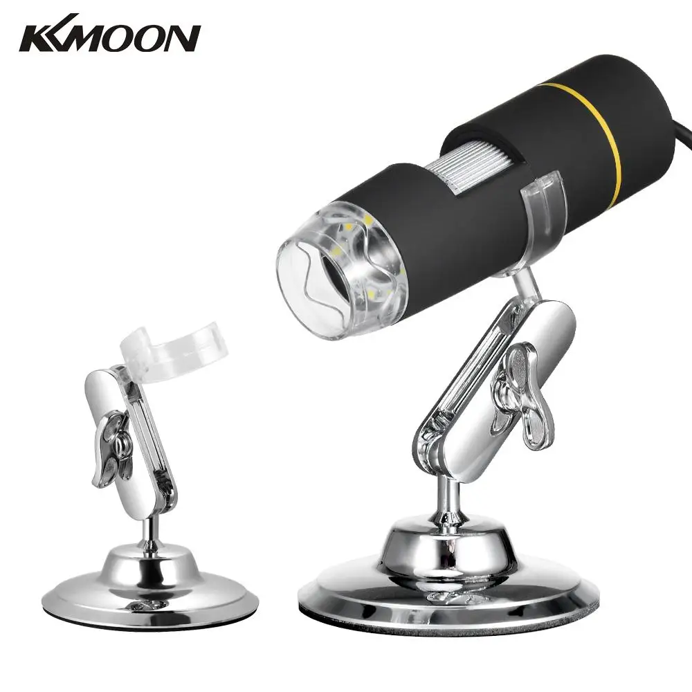 KKmoon 1000X Magnification USB Digital Microscope with OTG Function Endoscope 8-LED Light Magnifying Glass Magnifier with Stand