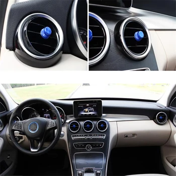 

5Pcs Car Air Conditioner Outlet Vent Knob Switch Button Cover Cap Trim Styling For C Class W205 C180 C200 GLC 2015 2016
