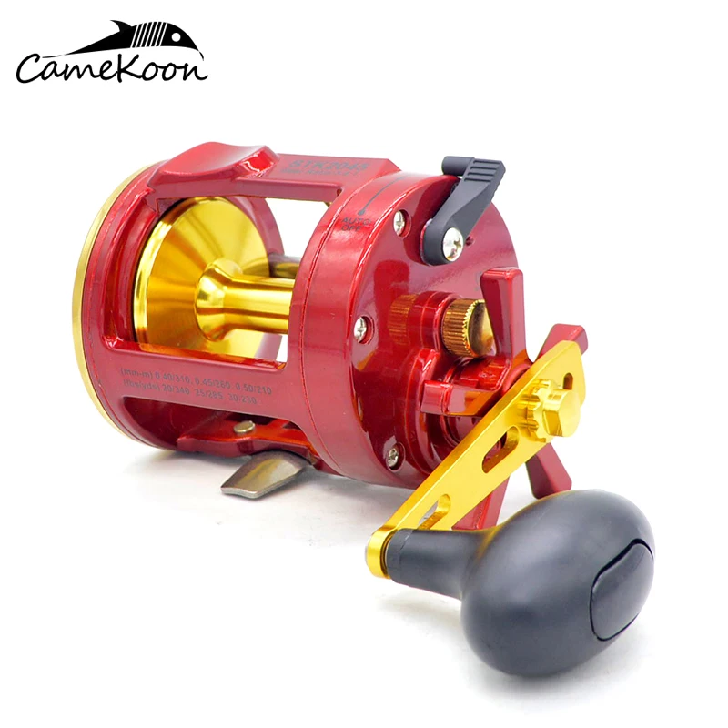 CAMEKOON Обычная большая Рыболовная катушка для соленой воды, 6 кг, Максимальное сопротивление 1, устойчивые к коррозии шариковые подшипники, Троллинг, рыболовная катушка