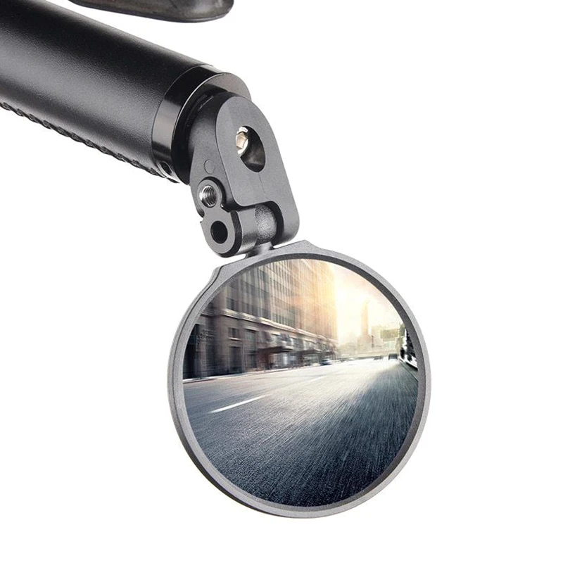 

2 Pcs Bike Handlebar Rear Mirror Back Review Stainless Steel Lens Adjustable for Bicycle Cycling BHD2
