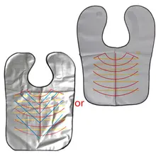 1 шт. ПВХ Водонепроницаемый Профессиональный салонная стрижка укладка мыс Антистатические волосы умирает Обёрточная бумага фартук парикмахер стилист передник для стрижки