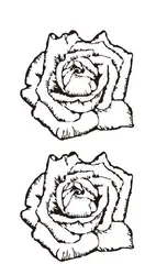 SanerLian роза цветы Временные татуировки Стикеры Водонепроницаемый Для женщин девочек плеча рука руку назад поддельные татуировки 10,5X6 см