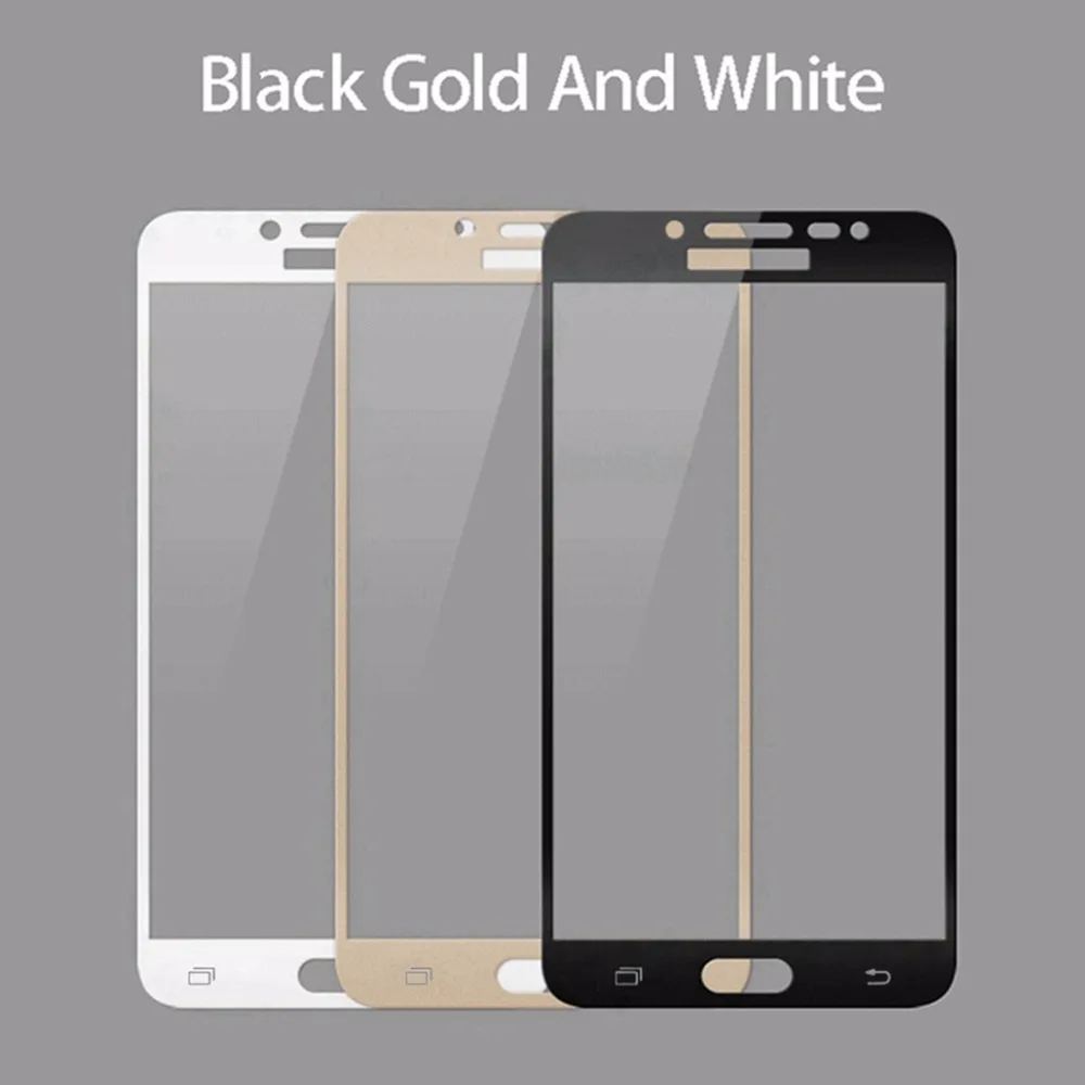 Цветное закаленное стекло для Samsung Galaxy J2 Prime G532F J5 G570F J7 G610F полноразмерная Защитная