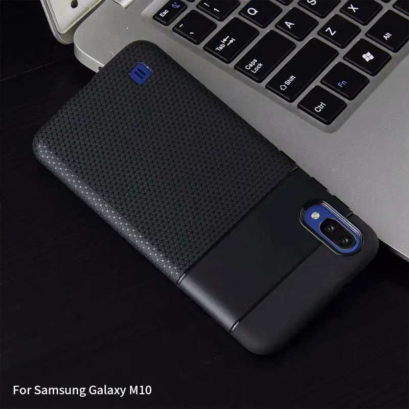 Треугольная текстура чехол для samsung Galaxy M10 чехол samsung Galaxy M20 крышка мягкие силиконовые чехлы из ТПУ для телефонов Чехол на заднюю панель на застежке