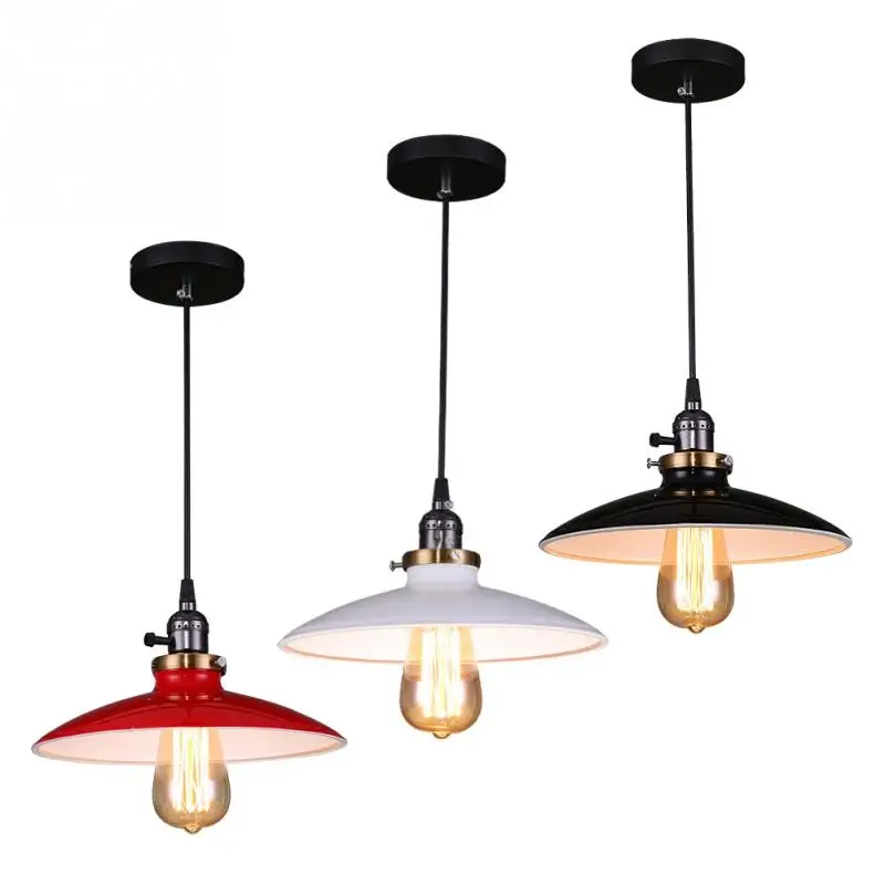 

Vintage Antique Lamp Cover Ceiling Metal E27 Pendant Ceiling Light Holder Lighting Bulb Chandelier Lamp Shade