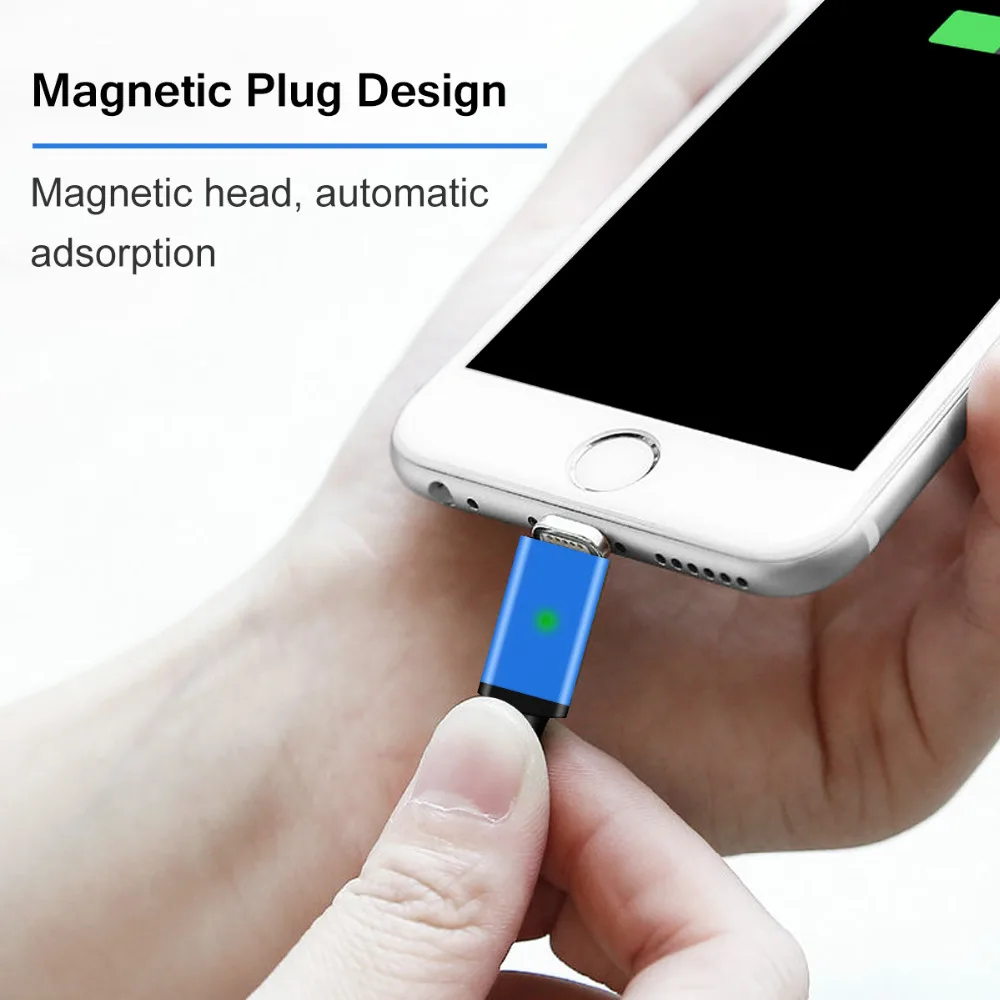 VOXLINK 3 в 1 Магнитная Micro USB кабель для зарядки iPhone 8 7 6 S плюс samsung HUAWEI LG 2.4A usb type c|cable