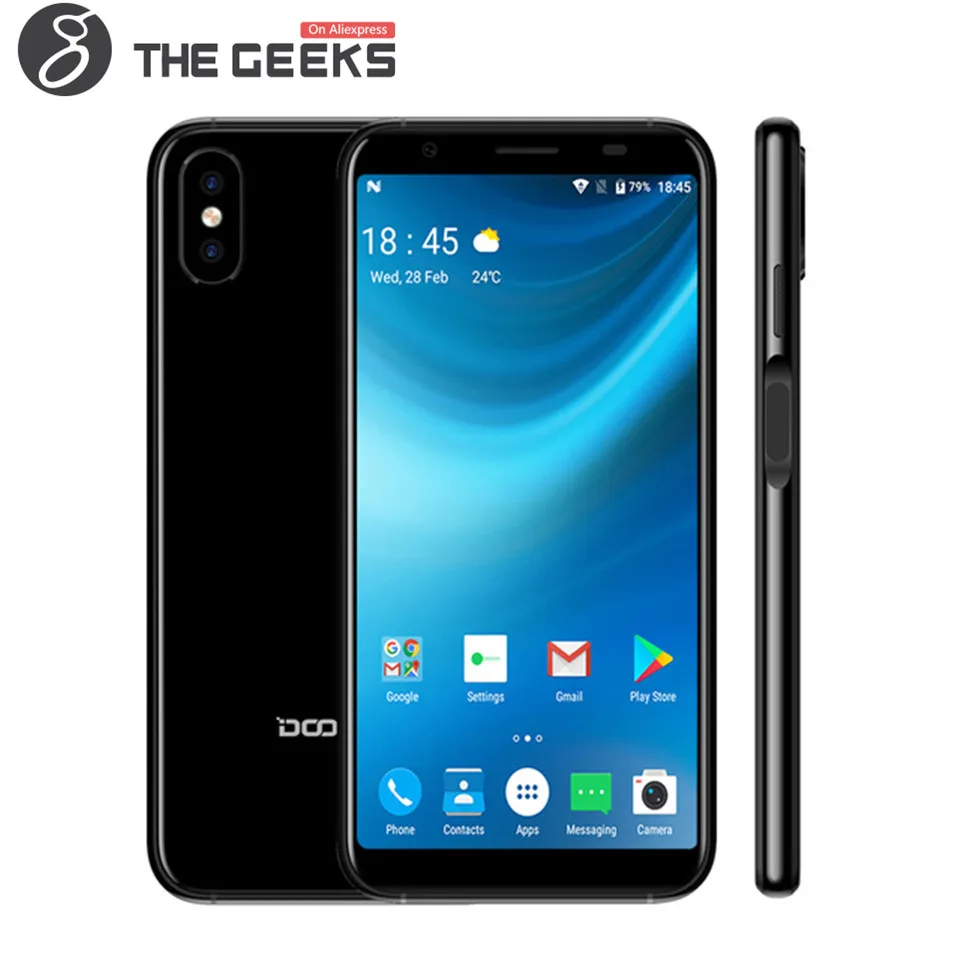 Новый DOOGEE X55 смартфон 5 'ཎ: 9 HD MTK6580 4 ядра 1 ГБ Оперативная память 16 Гб Встроенная