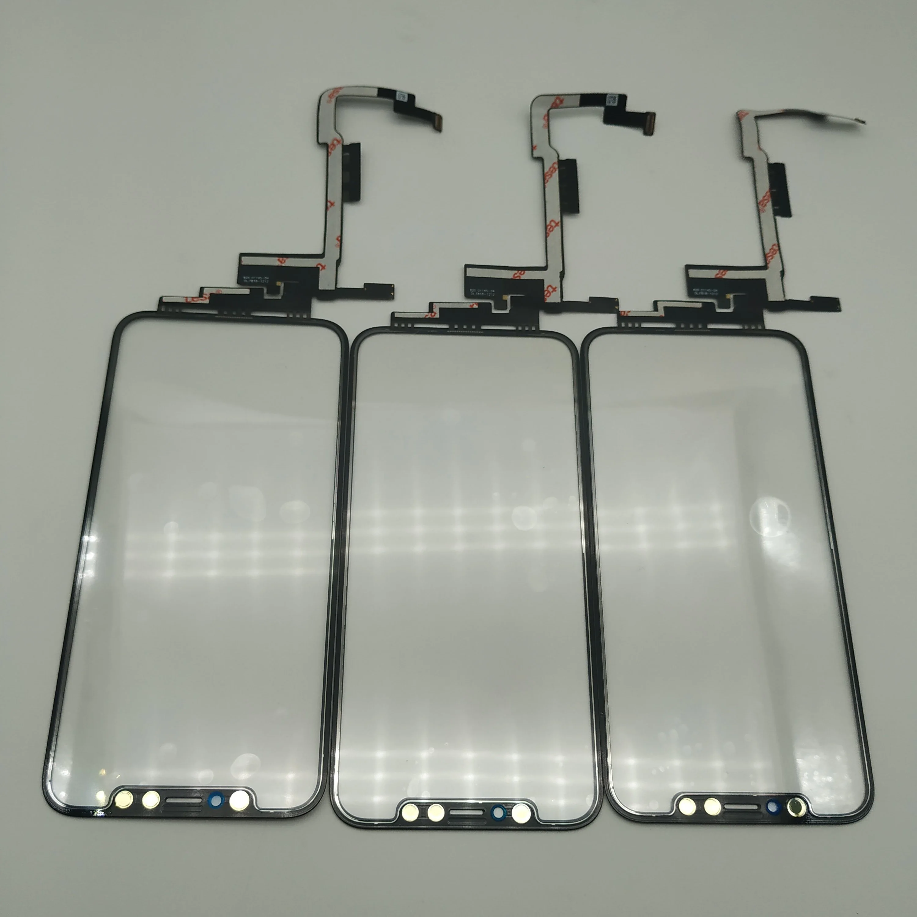 5pcs Copy original glass+touch+oca For Phone x digitized glass touch panel replacement phone repair no need welding