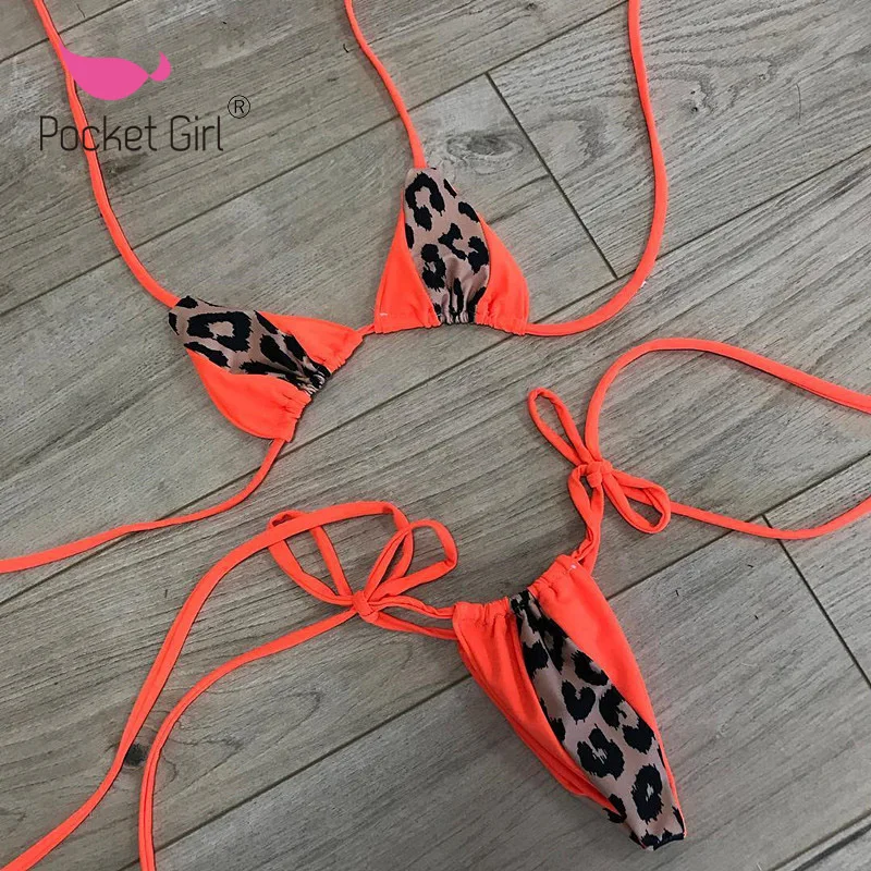 

2019 Women Bikinis Push Up Swimwear Leopard Swimsuit Sexy Bikini Set Bandage Beach Wear Brazilian Biquini Thong Bathing Suit