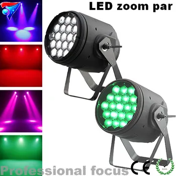 

Free Shipping 2pcs/Lot Led Par Light Zoom DMX 512 Professional 19X15w 4in1 Leds Stage Light For Party Christmas Dj Light