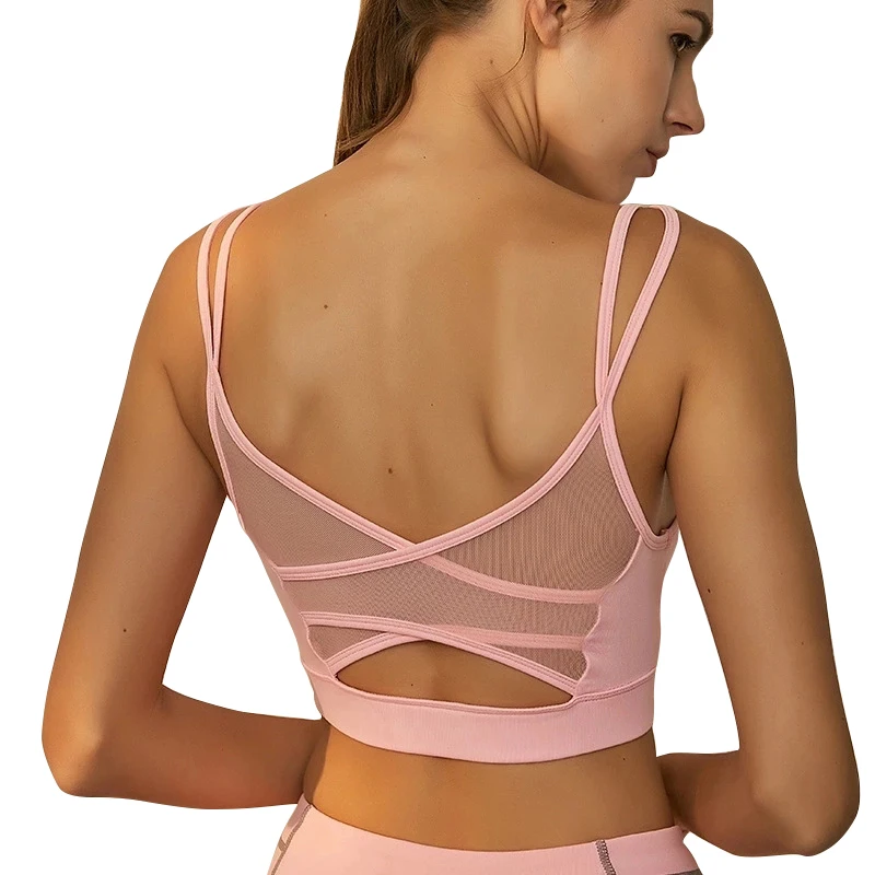 

Women's Outdoor Cooling Mesh Ultra Soft High Impact Active Workout Sports Bra