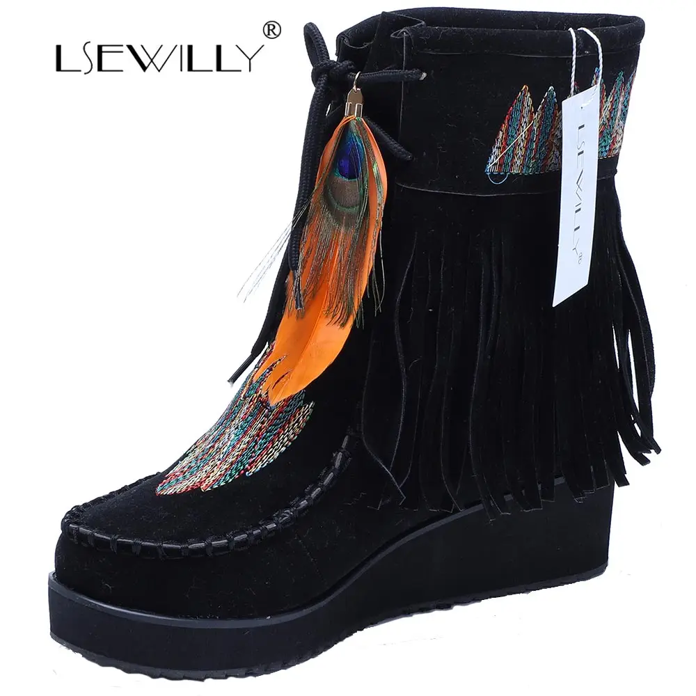 indian style boots with fringe