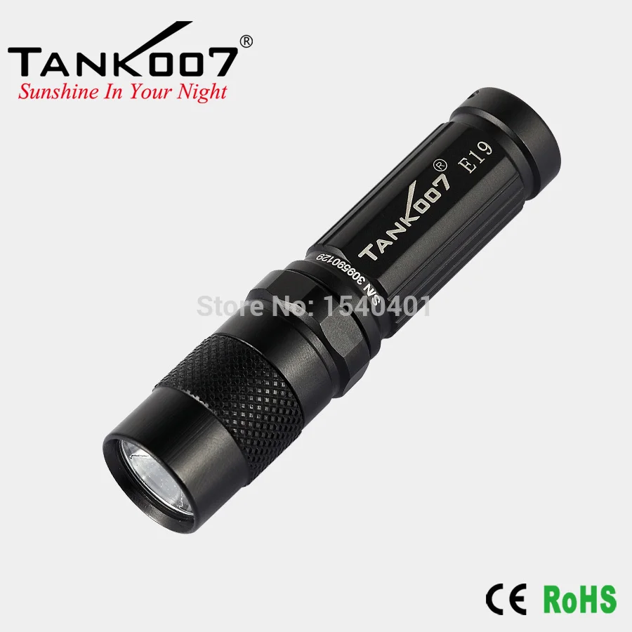 

TANK007 E19 CREE XP-G R5 180LM Torch 3 Modes Lantern Mini Led Flashlight Waterproof for Self Defense by 14500 Battery