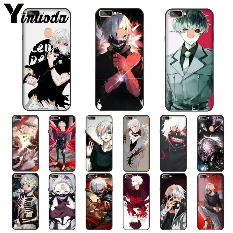 Умный чехол Yinuoda Tokyo Ghoul anime Kaneki Ken черный мягкий для телефона OPPO R17 Neo R11 plus R9S Plus R11S R15
