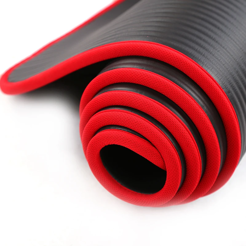 10MM Extra Thick High Quality NRB Non-slip Yoga Mats For Fitness Environmental Tasteless Pilates Gym Exercise Pads with Bandage