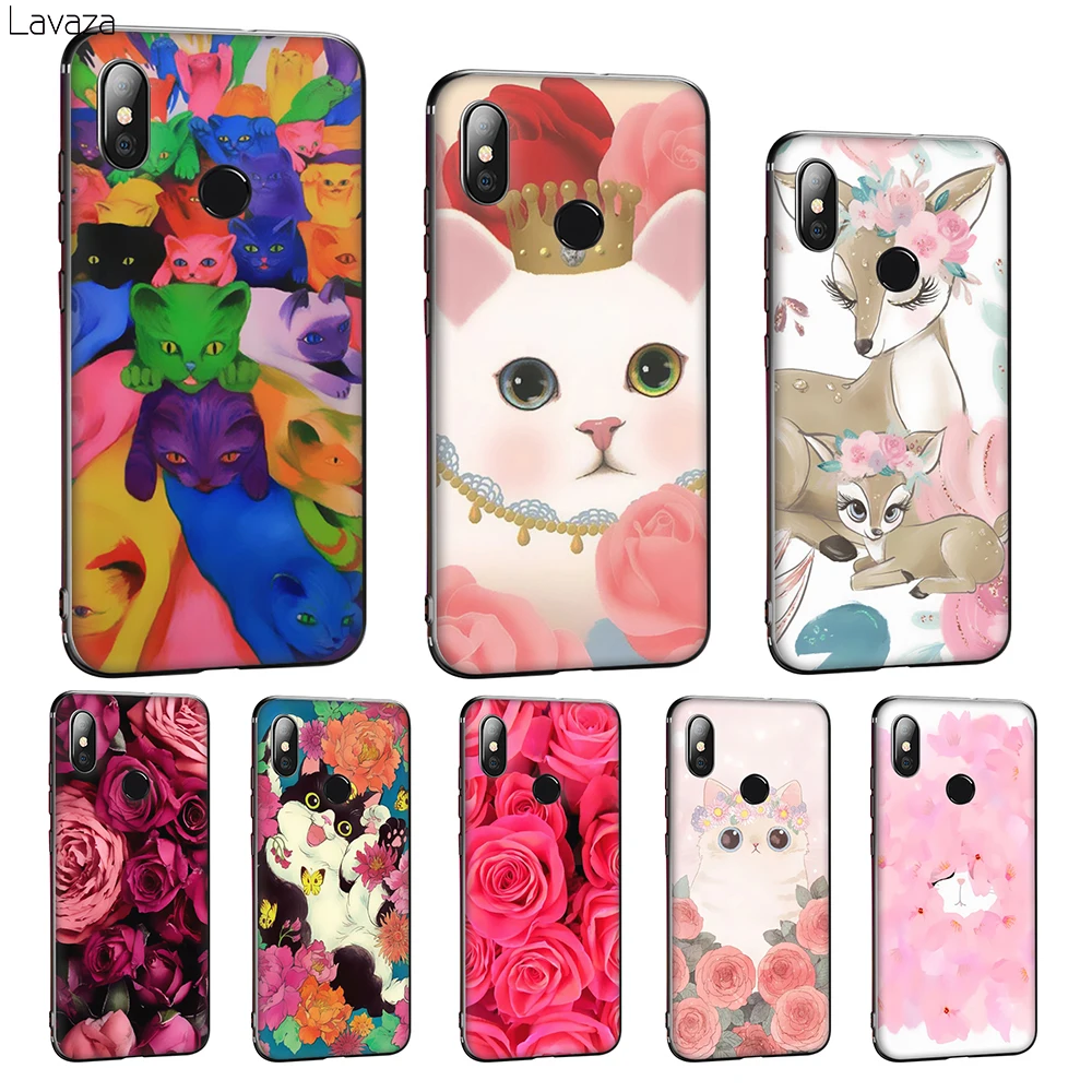 Lavaza Peony flowers and cats Soft Silicone Cover for Huawei Mate 10 20 P8 P9 P10 P20 P30 Lite Pro P Smart 2019 TPU Case | Мобильные