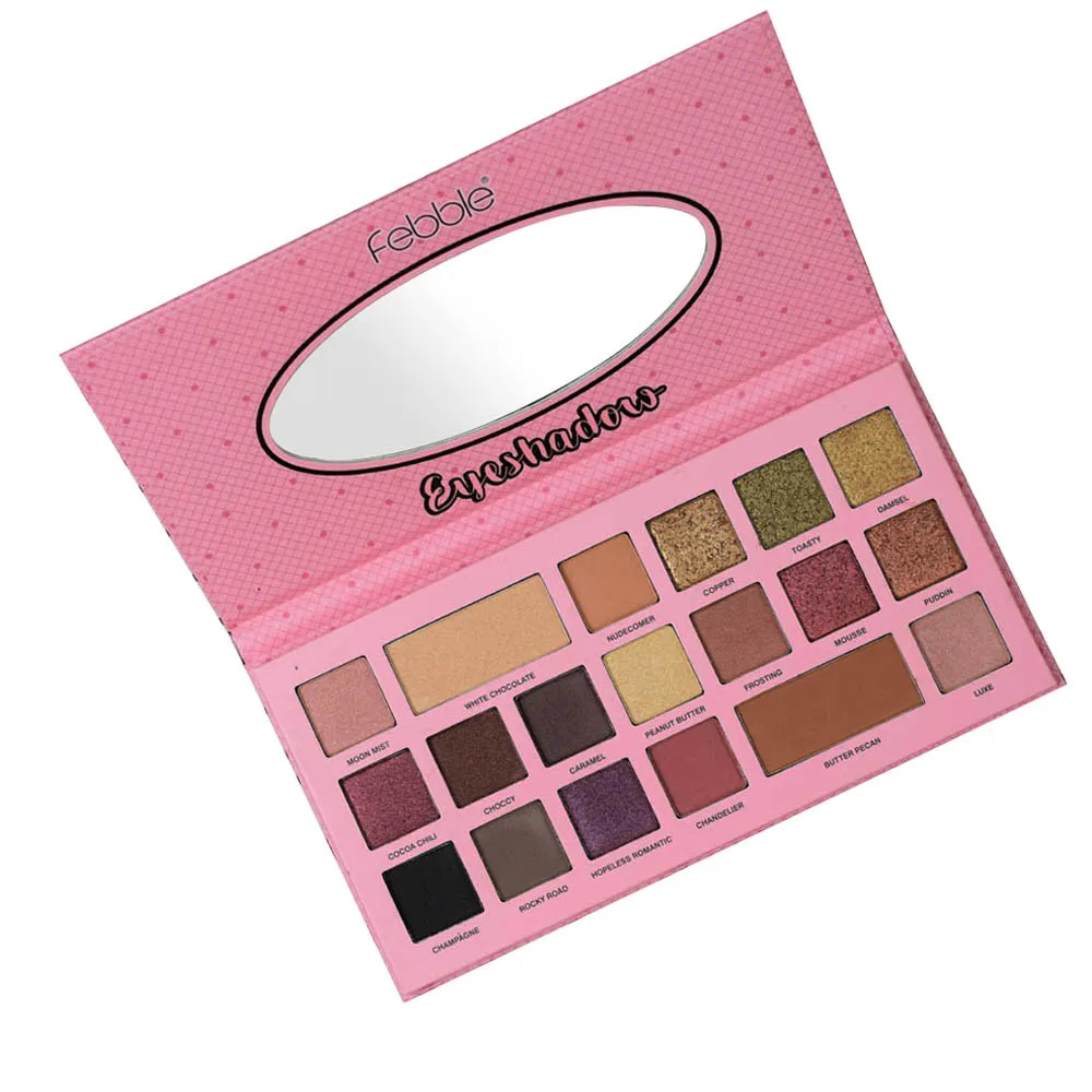 FEBBLE 19color тени для век pallete пудра Профессиональная Косметика контурирования shimmer