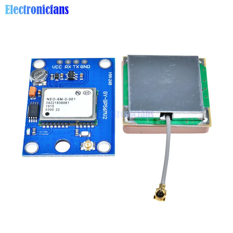 1 комплект NEO-6M gps модуль GY-gps 6MV2 NEO6MV2 буит в EEPROM APM2.5 антенна 3 V-5 V RS232 ttl доска для Arduino полета Управление