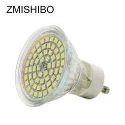 ZMISHIBO высокое Яркость светодио дный GU10 лампы 220 V 230 V 3 W 60 светодио дный ясно Стекло с крышкой прожекторы костюм для стен кристалл потолочный