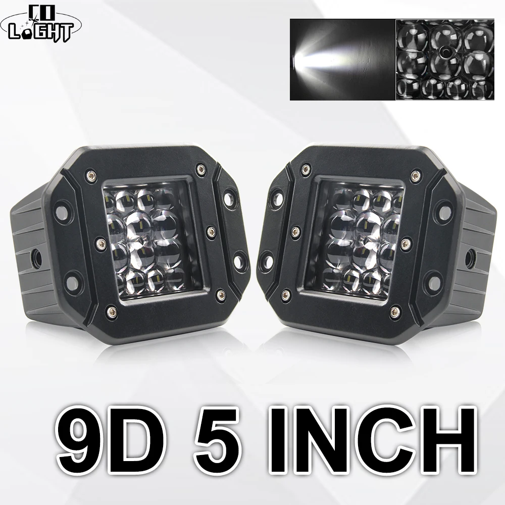 CO LIGHT 5 дюймов 28 Вт светодиодный световой бар 9D ближний свет Foglight фонарь для 4x4 УАЗ