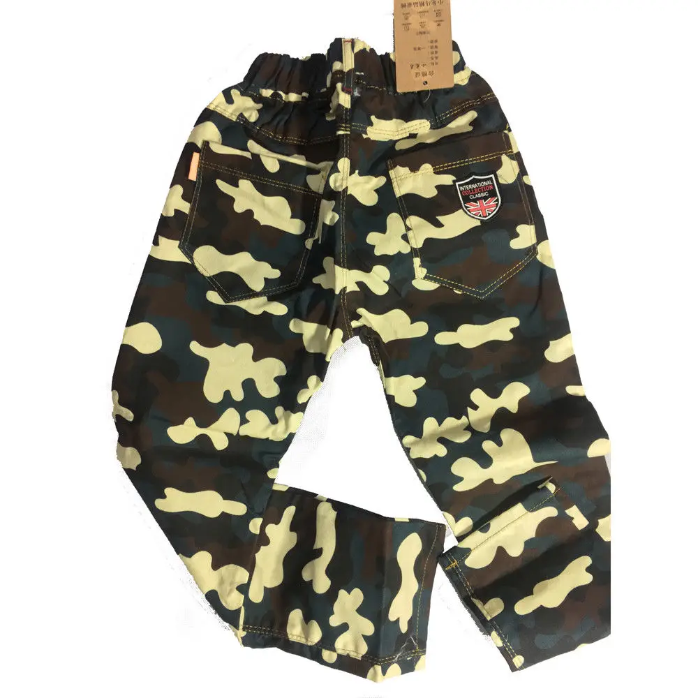 camouflage 2 Весенне-осенние камуфляжные тонкие повседневные штаны для больших мальчиков одежда для малышей детская одежда детские брюки новинка года DBO - Цвет: camouflage 2