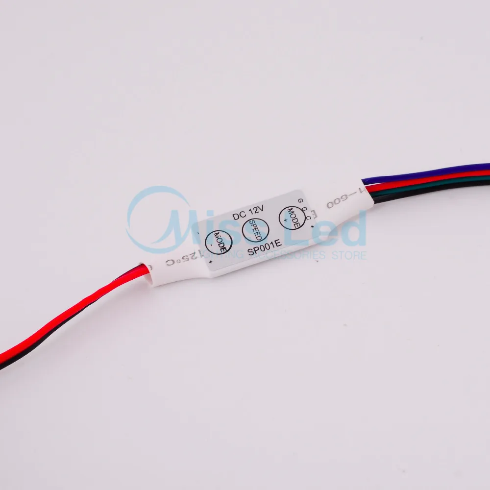 Оптовая продажа 5 шт 3key RGB Светодиодная лента мини контроллер с 4pin разъемом для