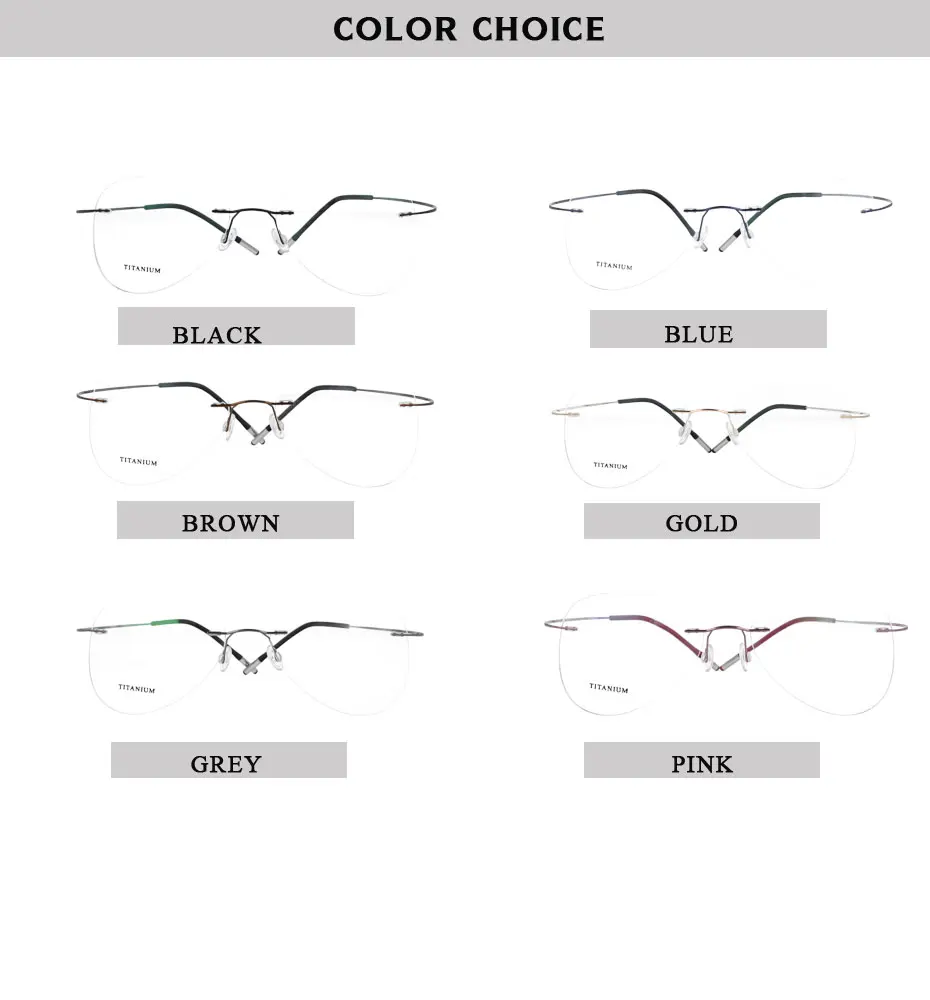 Без оправы B титановая оптическая Классическая оправа для очков унисекс авиационные очки по рецепту 20002