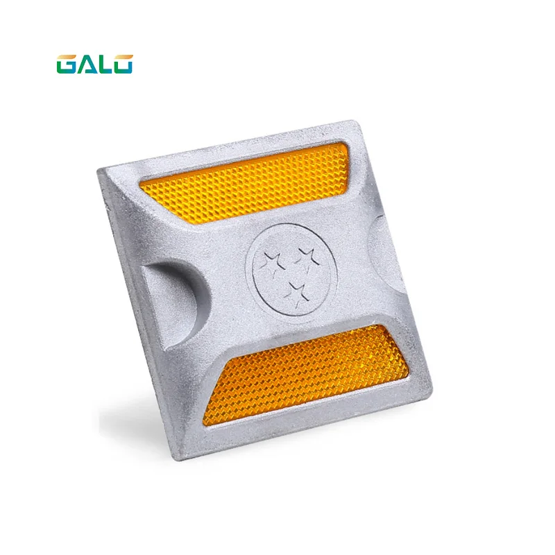 

Aluminum Road Pavement Marker, Commercial Grade Reflective Road Stud, Silver