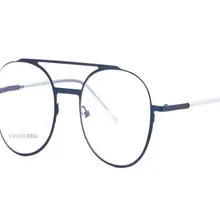 MONGOTEN унисекс Мода полный обод из нержавеющей стали Асферические линза для рецептов очки оправа Анти-усталость очки для чтения