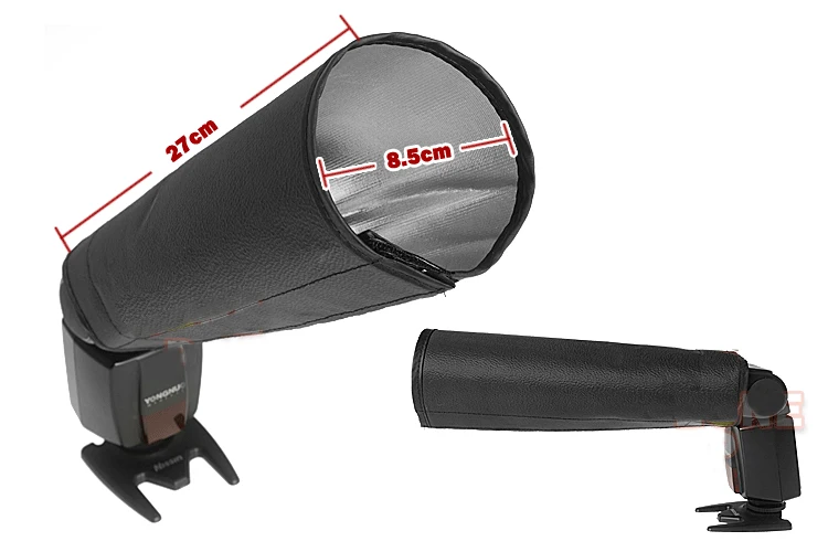 

Flash Diffuser Foldable Spotlighting Cloth Bender Light Beam Snoot Softbox Tube for Nikon Canon Yongnuo Speedlite Flash