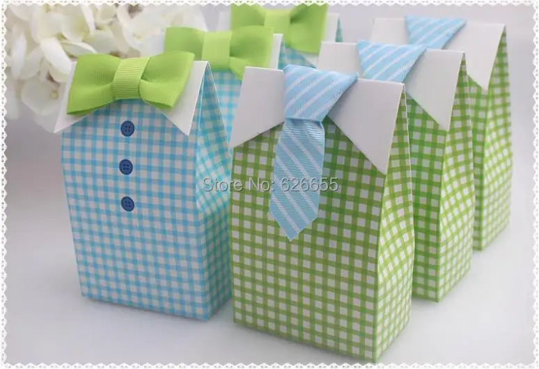 50 шт. мой маленький человек синий бант зеленый галстук день рождения Первое причастие для вечеринки в честь рождения мальчика Свадебная сумка для конфет сувенир коробка для сладостей подарочные сумки