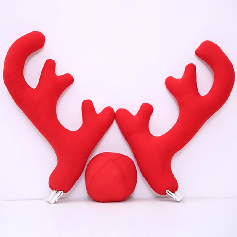  Car Accessories Decoration Antlers Christmas Ornament Vehicle Decorations Cars Cartoon Deer Decor C
