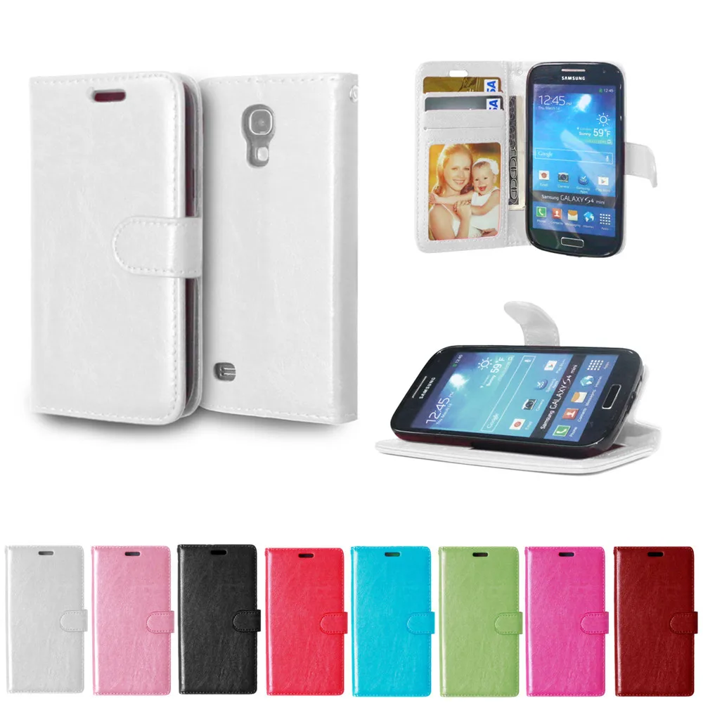 Кожаный чехол для Samsung Galaxy S4 mini S 4 i9195 i9190 i9192 Duos откидной Чехол S4mini телефона с