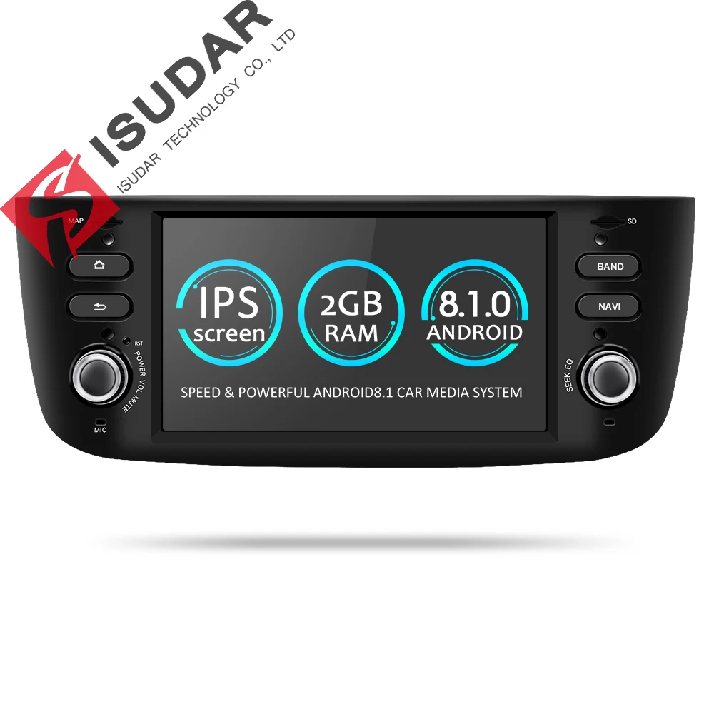 

Isudar Car Multimedia Player 1 Din Android 9 For Fiat/Linea/Punto 2012-2015 GPS DVD Automotivo Radio FM Quad Core DSP USB DVR