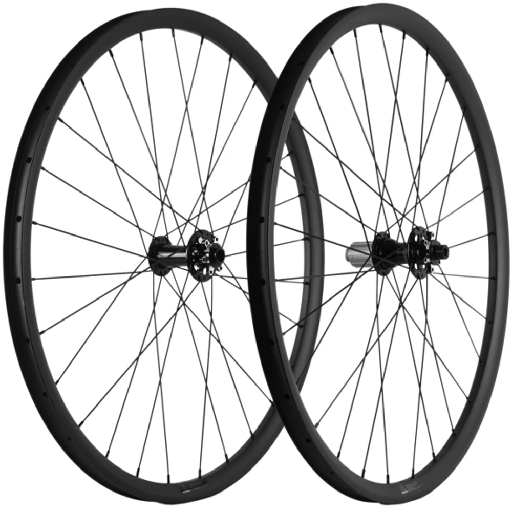 

29er Carbon MTB Wheelset Disc Brake Thru Axle Mountain Bike Wheels Width 30mm Mountain Bicycle Tubeless Wheel UD Matte Wheel