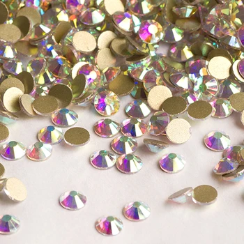 

YANRUO 2058NoHF SS30 AB 288Pcs Nail Gems Non Hotfix Strass Crystal Stone Flat Back DIY Stick On Rhinestones For Crafts