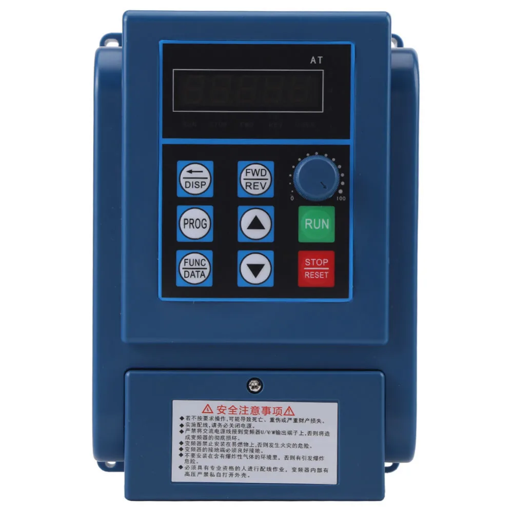 

1 PC 12A Speed Control Drive Inverter 0.75KW 3-phase Variable Frequency Inverter VSD VFD PWM Control Inverter Motor Drive